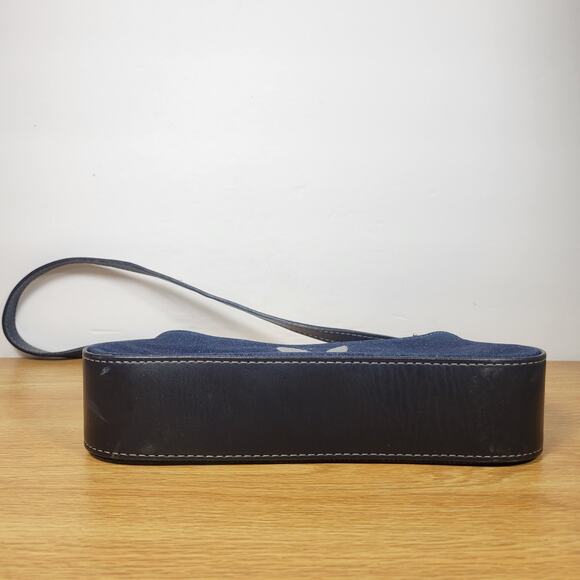 PLAYBOY Authentic Denim Handbag/Shoulder Bag Leather Trim - Picture 7 of 9